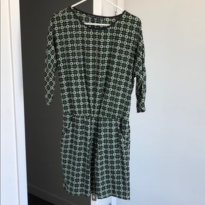 Zara Dress with Leather Trim - Christmas Dress!